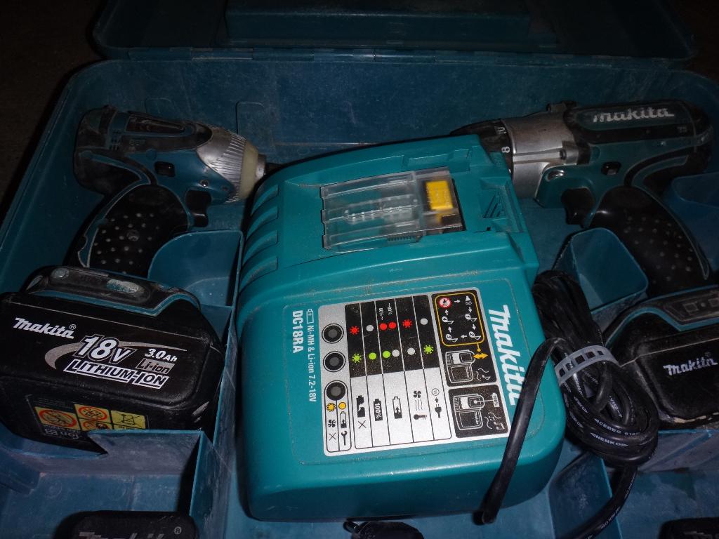 Foreuse et boulonneuse makita sur accus 18V, Bricolage & Construction, Enlèvement, Utilisé