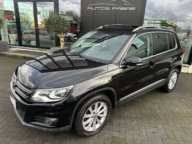 Volkswagen Tiguan 1.4 TSI Sport Panodak Leder Xenon 55000km, Auto's, Volkswagen, Zwart, Bedrijf, Tiguan, 1390 cc