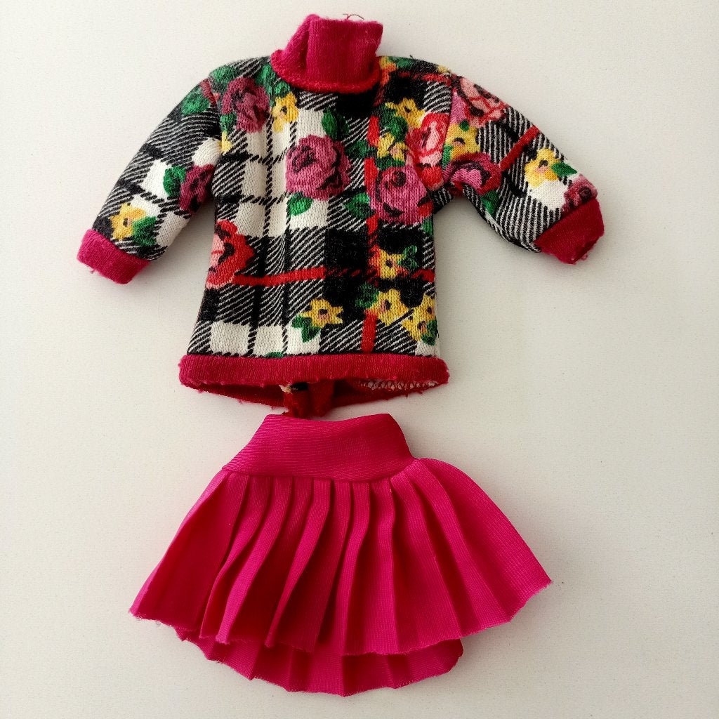 Barbie Paris Pretty vintage kleding 1989 kleertjes jaren 80, Ophalen of Verzenden, Gebruikt, Kleertjes