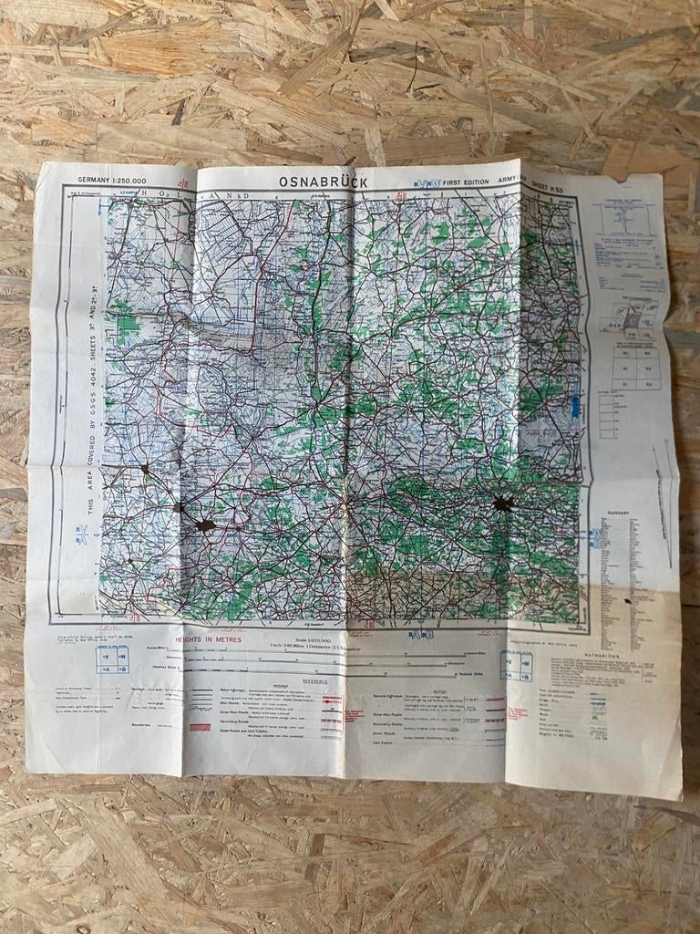 Kaart Osnabrück 1943, Ophalen of Verzenden