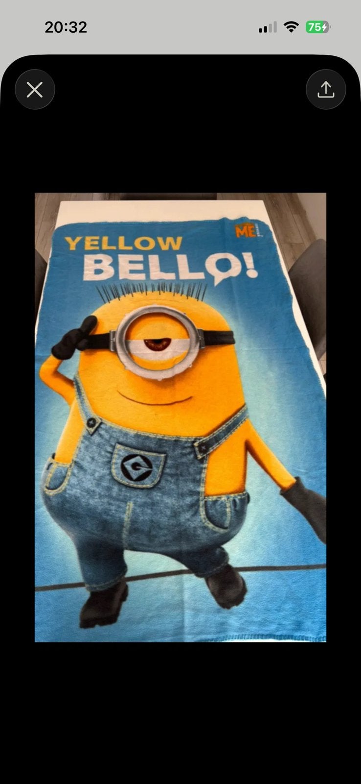 Minions fleece plaid/deken "Yellow Bello!", Vacatures