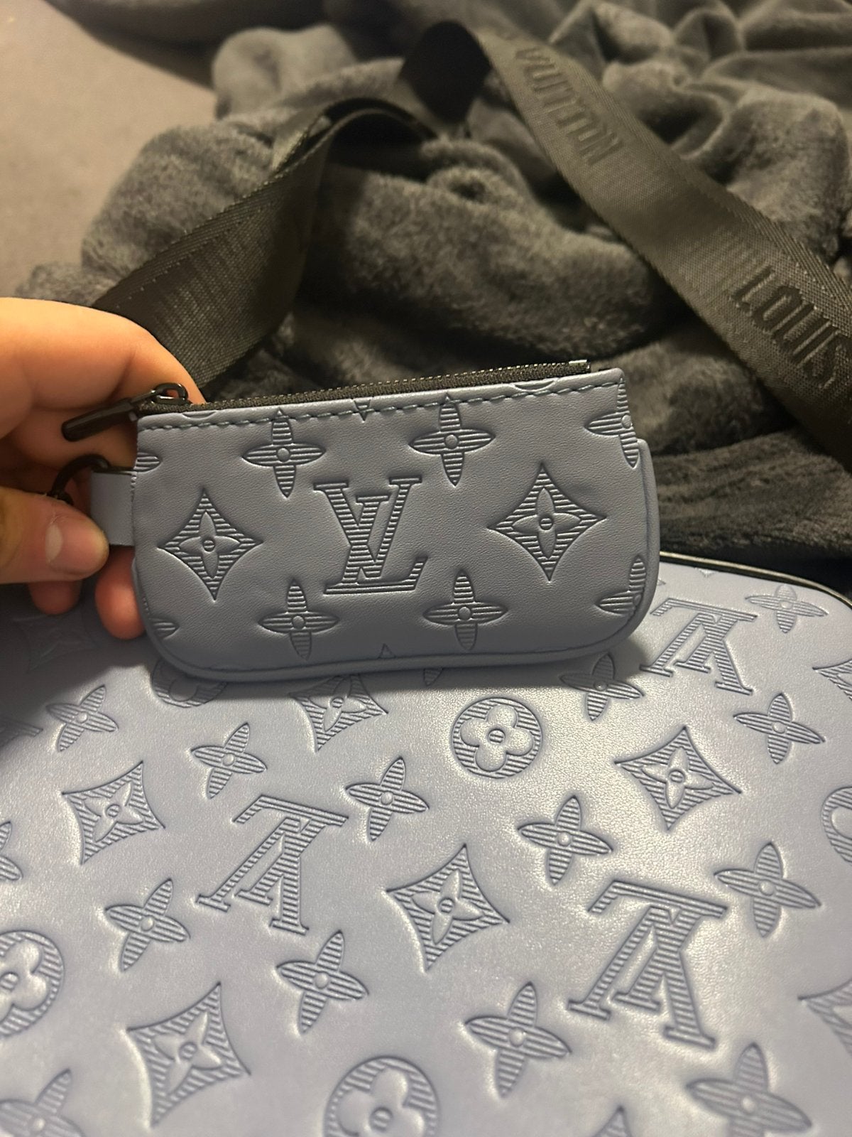 Louis vuitton duo bag, Handtassen en Accessoires, Overige merken, Gebruikt, Blauw, Ophalen of Verzenden