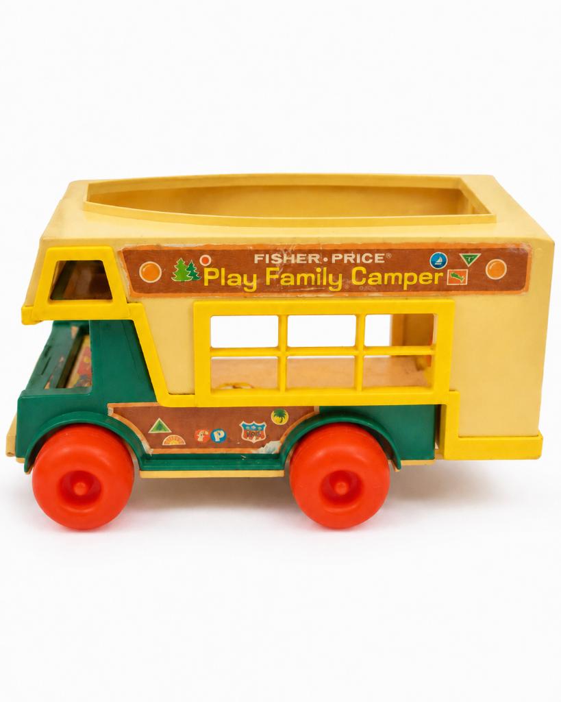 Vintage Fisher-Price Play Family Camper met figuren, Kinderen en Baby's, Speelgoed | Fisher-Price, Ophalen of Verzenden, Gebruikt