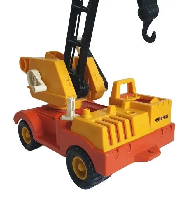 Fisher-Price kraan +3 accessoires ✅vintage, Ophalen of Verzenden, Gebruikt, Auto of Voertuig