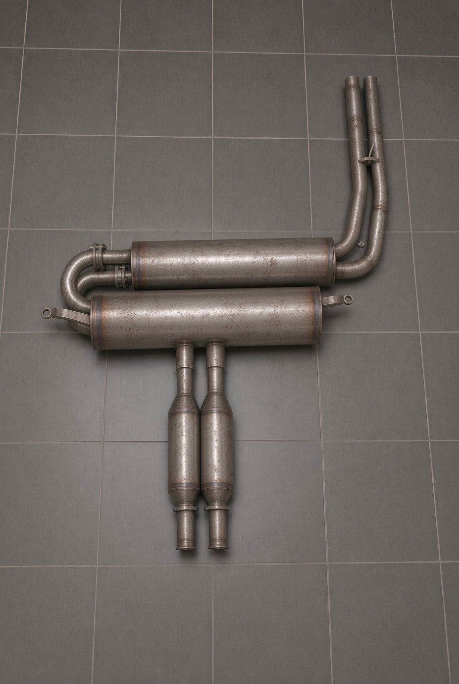 NSU Ro80 achterste uitlaat compleet - inox - 2p, Ophalen, Audi