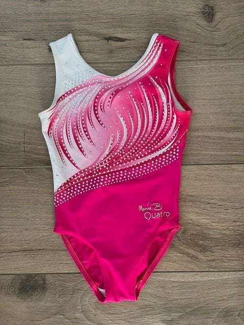 turnpak meisje roze maat 116-122, Rose, Comme neuf, Enlèvement, Maillot de gymnastique