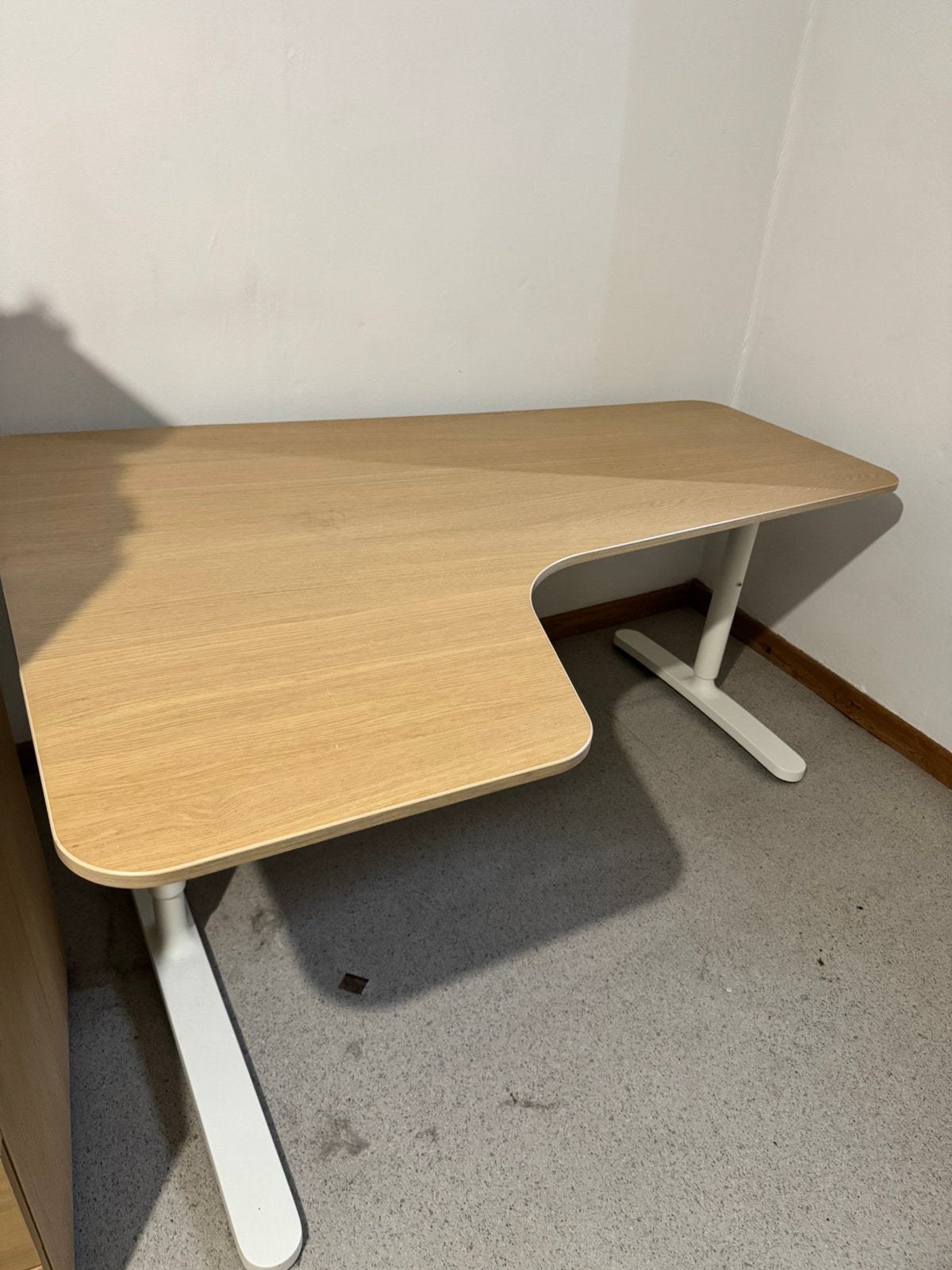 Bureau d’angle IKEA + meuble 3 tiroirs à vendre, Enlèvement, Utilisé