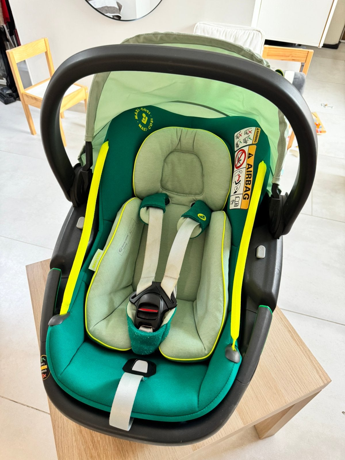 Maxi Cosi Coral + Familyfix3 (isofix), Dossier amovible, Enlèvement, 0 à 10 kg, Maxi-Cosi