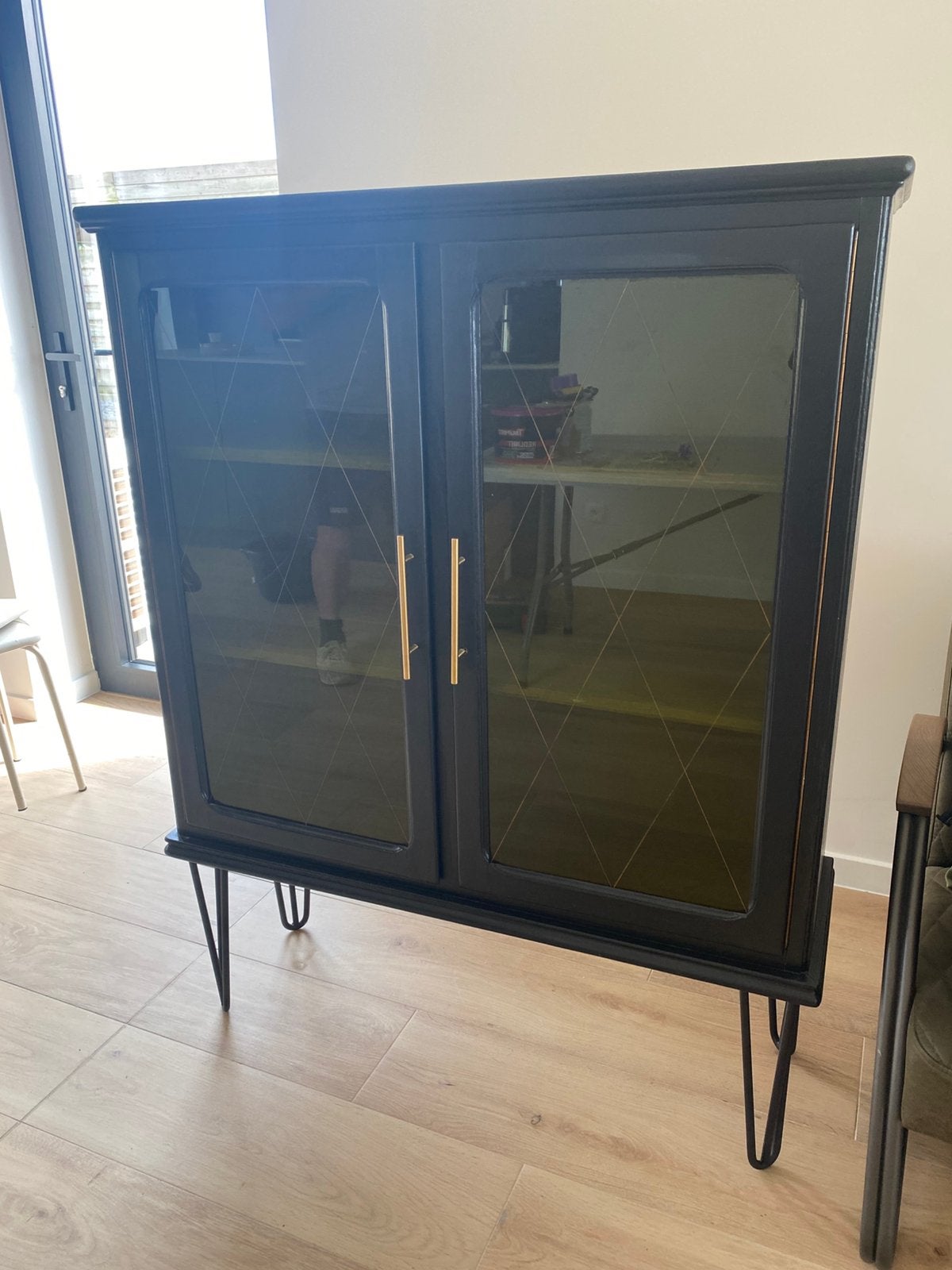 Vintage kast, Huis en Inrichting, Kasten | Vitrinekasten, Ophalen, Zo goed als nieuw