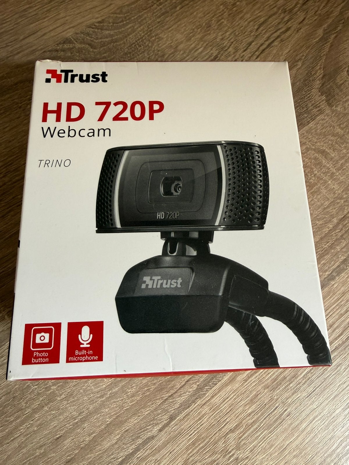 Webcam Trust HD 720P nieuw in doos, Informatique & Logiciels, Webcams, Enlèvement, Neuf