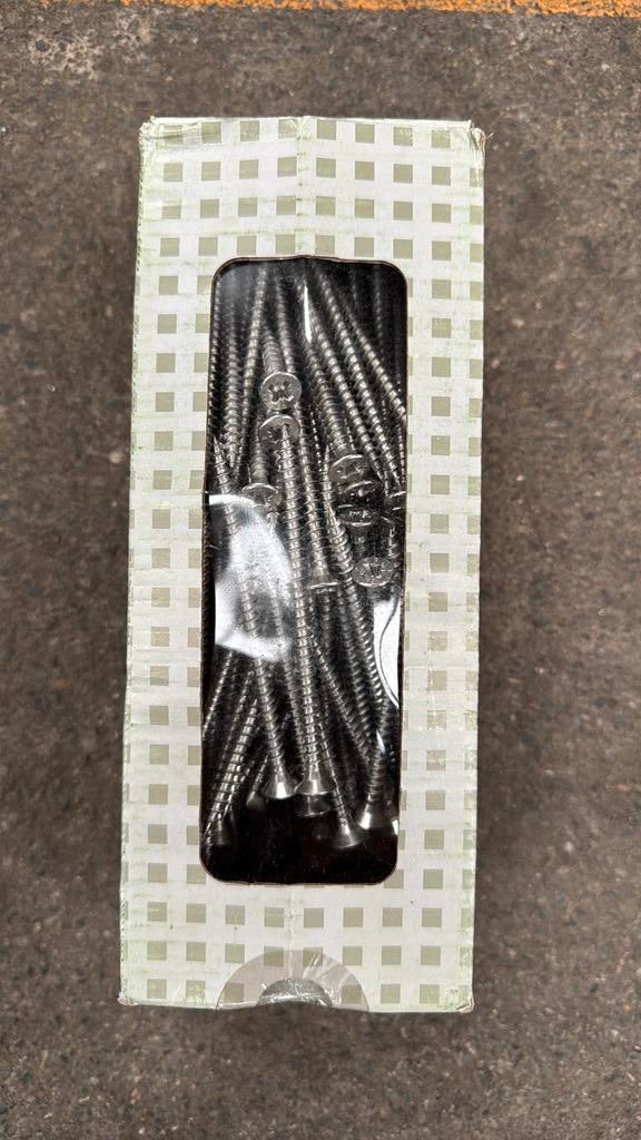 Vis à bois PGB INOX 6X100. Boite de 200 vis, Enlèvement, Comme neuf, Vis, Inox