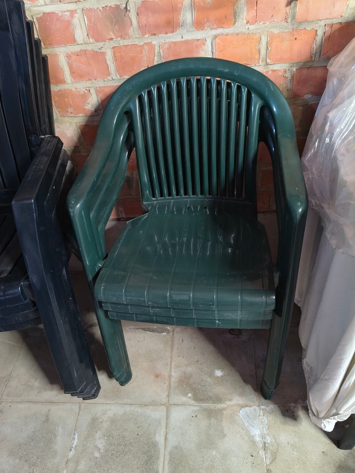 tuinstoelen, Tuin en Terras, Tuinstoelen, Ophalen, Zo goed als nieuw, Plastic, Stapelbaar