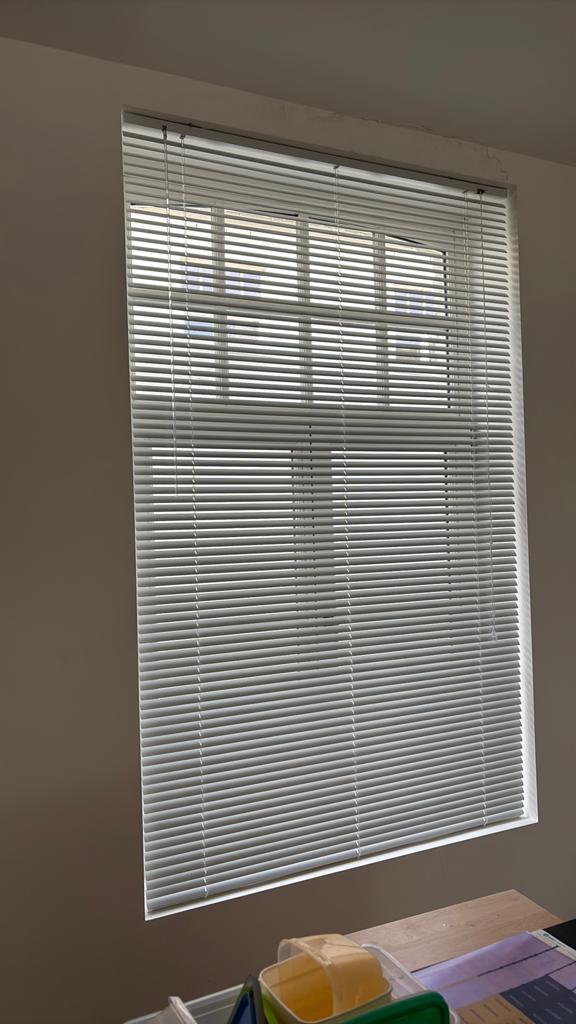Lamelles horizontales en PVC blanc, Enlèvement, Comme neuf, Blanc