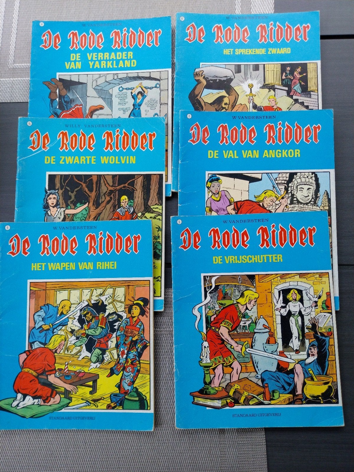 6 strips Rode Ridder, Meerdere stripboeken, Ophalen, Gelezen