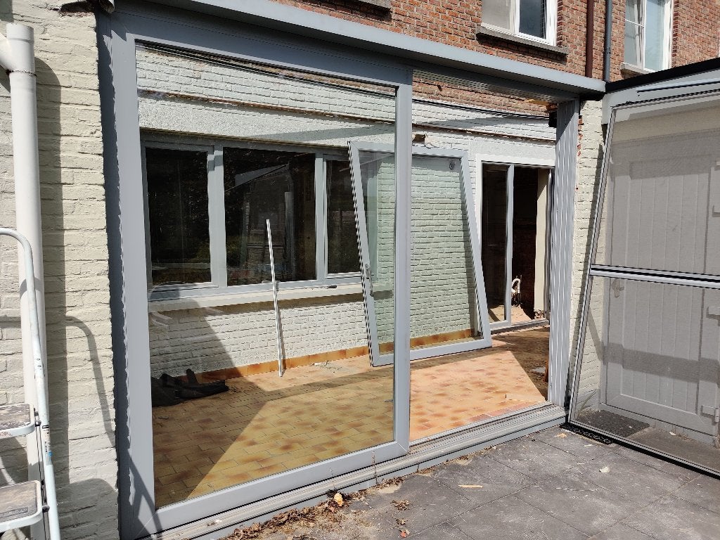 PVC schuifdeur (gratis, zelf te demonteren), Porte extérieure, Verre, Enlèvement, Utilisé
