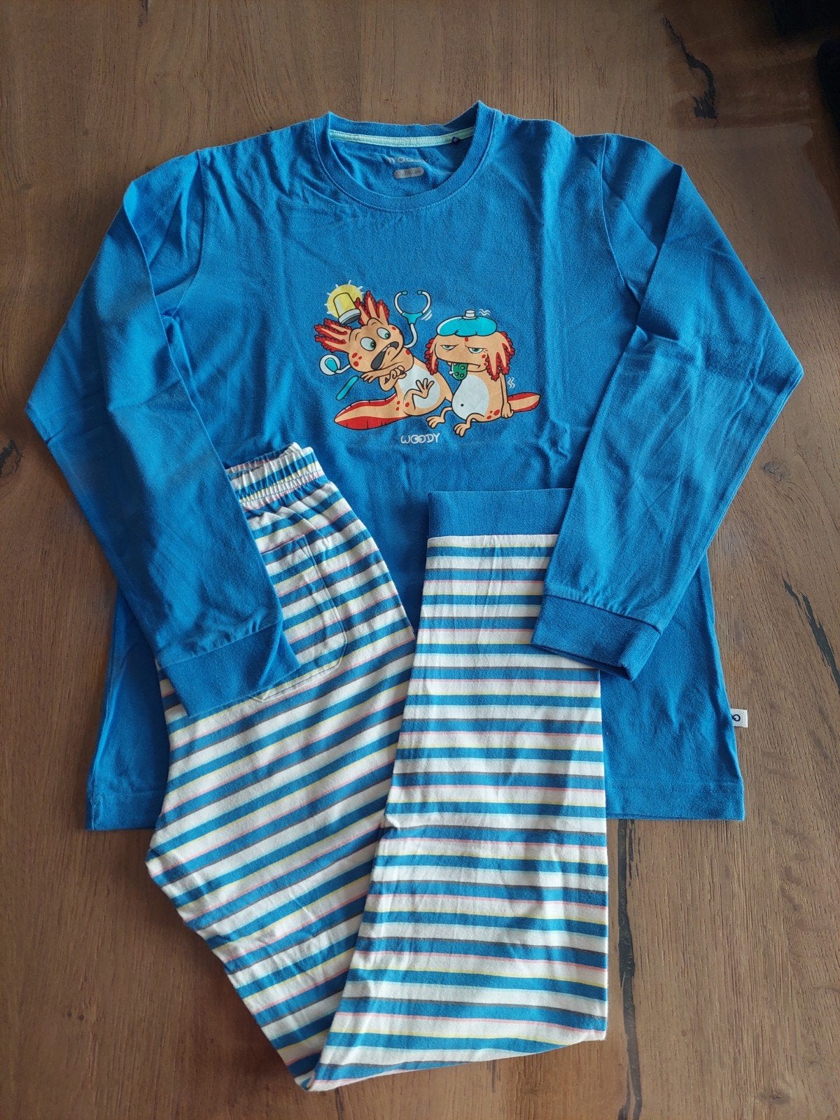 Blauwe pyjama Woody jongen - Maat 140, Nacht- of Onderkleding, Ophalen of Verzenden, Zo goed als nieuw, Jongen