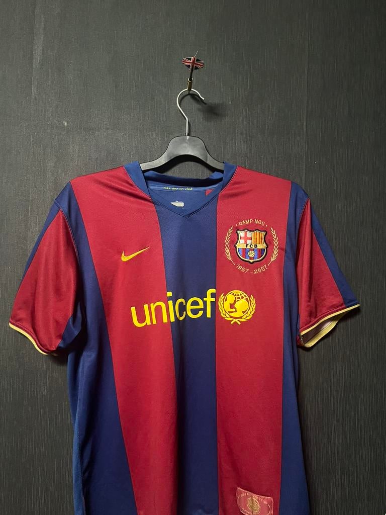 Maillot de maison authentique de Barcelone 2007-2008, Taille L, Enlèvement, Comme neuf, Maillot