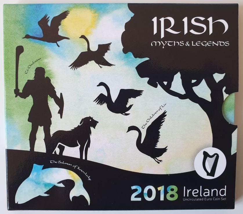 Ierland BU set 2018 Ierse mythen en legendes (schaars), Postzegels en Munten, Verzenden, Ierland, Setje