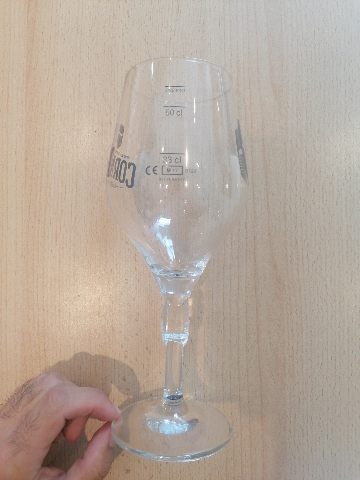 5 Cornet-glazen in perfecte staat (tot 57 cl), Verzamelen, Glas en Drinkglazen, Ophalen of Verzenden, Nieuw, Bierglas