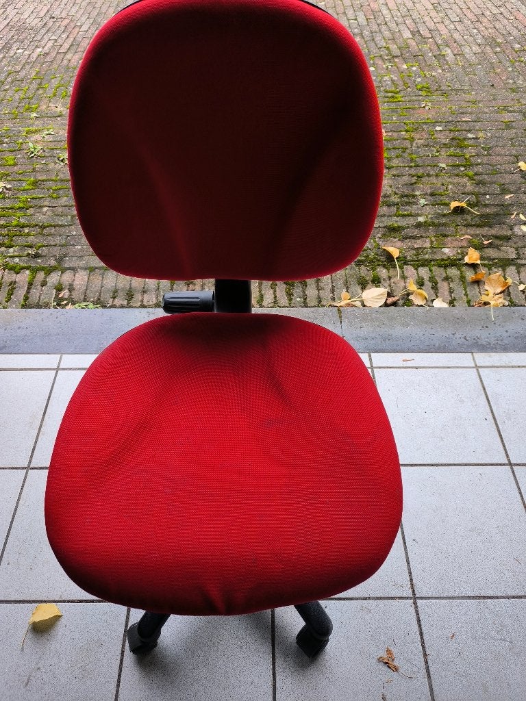 Chaise de bureau, Rouge, Enlèvement, Utilisé, Chaise de bureau