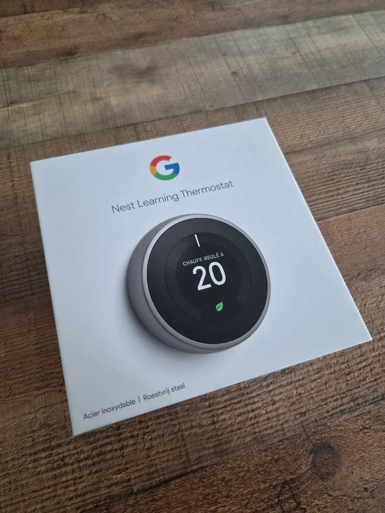Google Nest slimme thermostaat (V3) incl. alle accessoires, Bricolage & Construction, Enlèvement, Thermostat intelligent, Comme neuf