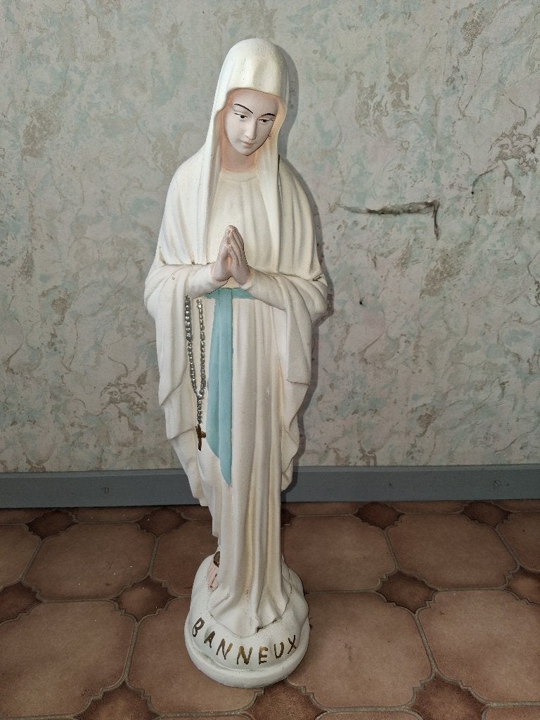 Vintage Mariabeeld gips, Ophalen