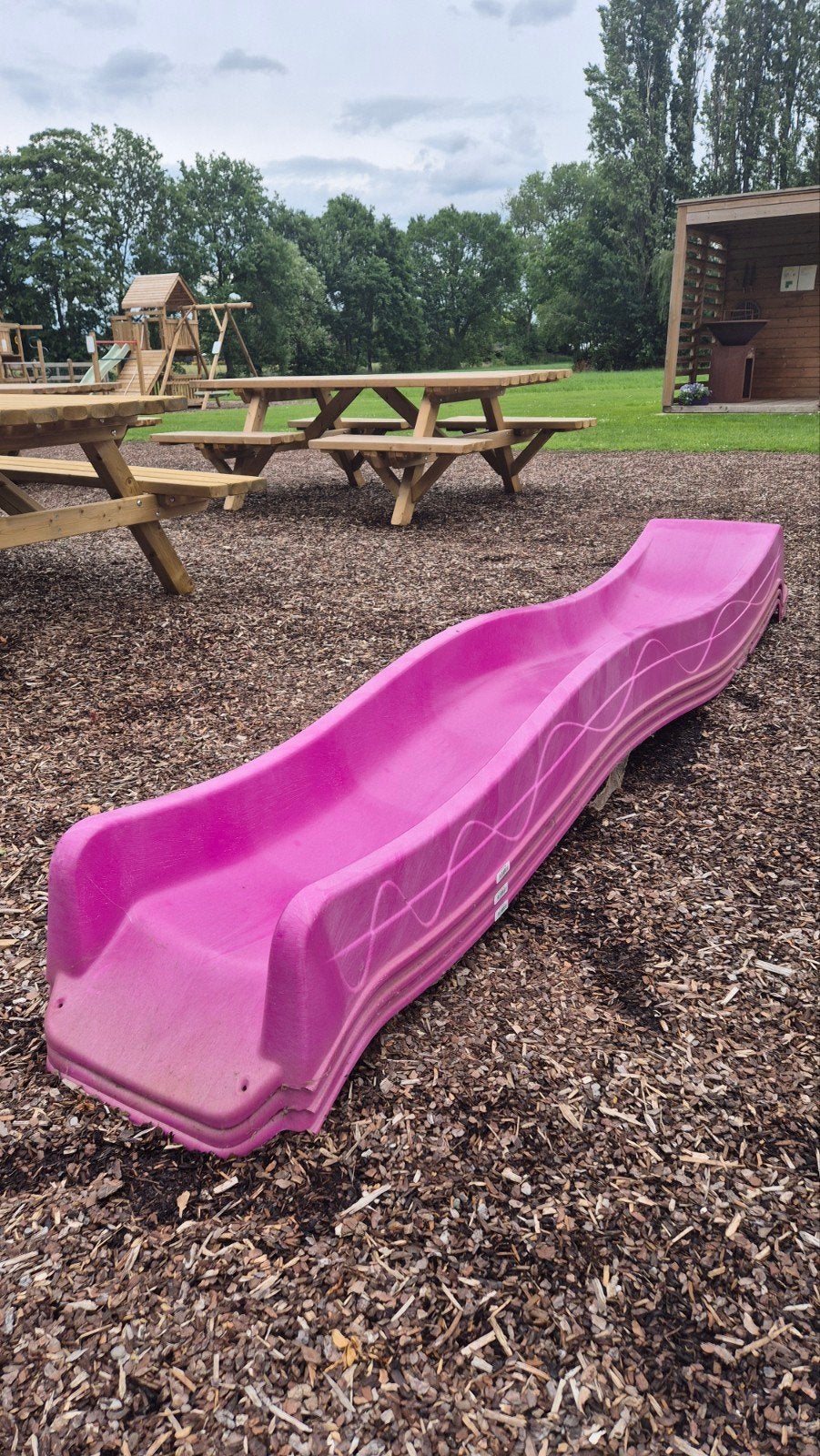 Glijbaan 300cm fuscia, Kinderen en Baby's, Speelgoed | Buiten | Speeltoestellen, Ophalen, Glijbaan
