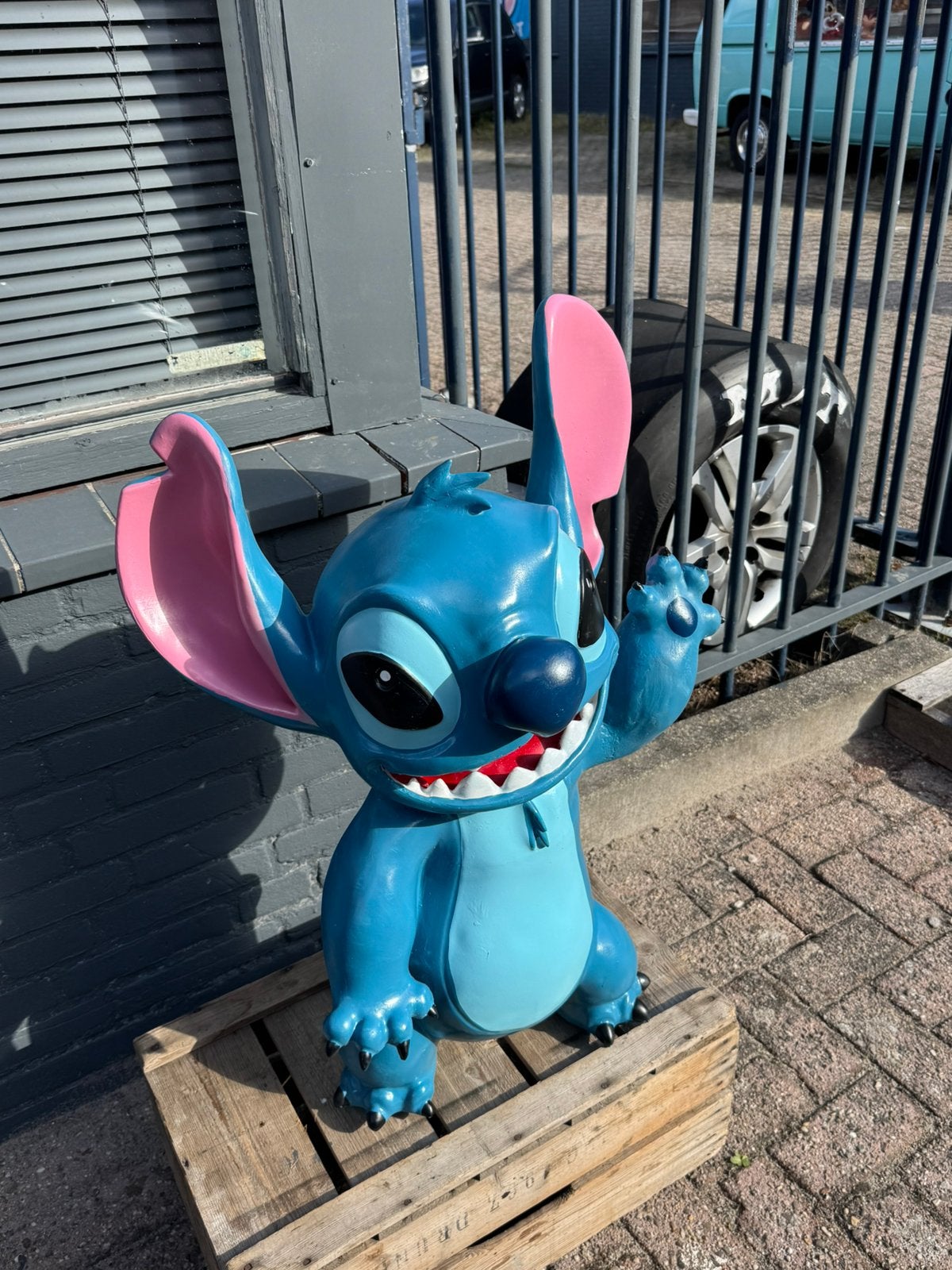 Groot Stitch beeld XL, Ophalen, Gebruikt, Beeldje of Figuurtje, .