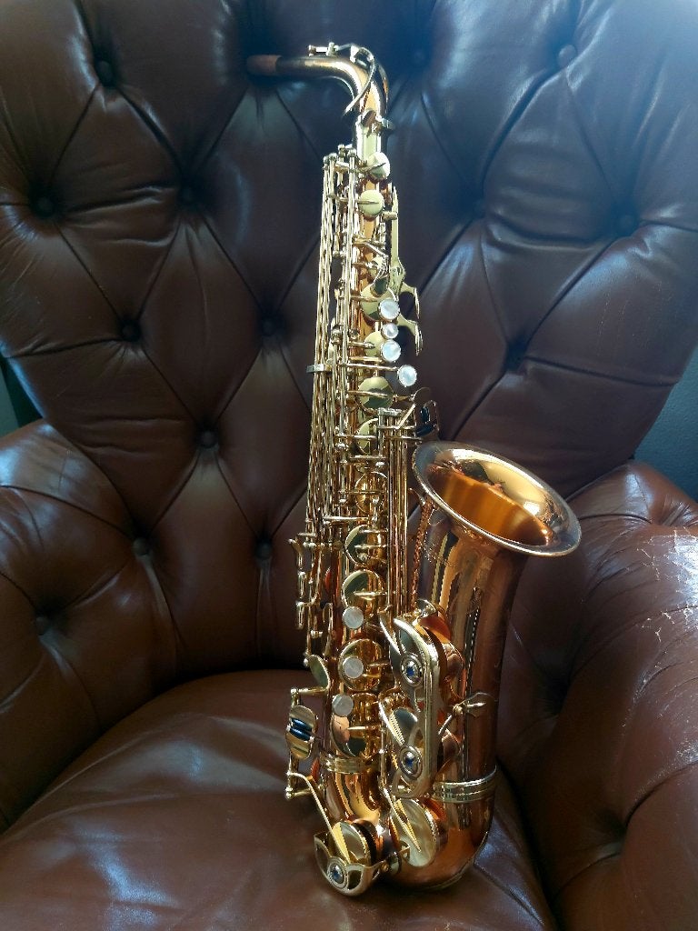 Yanagisawa alt sax, Ophalen of Verzenden, Gebruikt, Alt, Met koffer