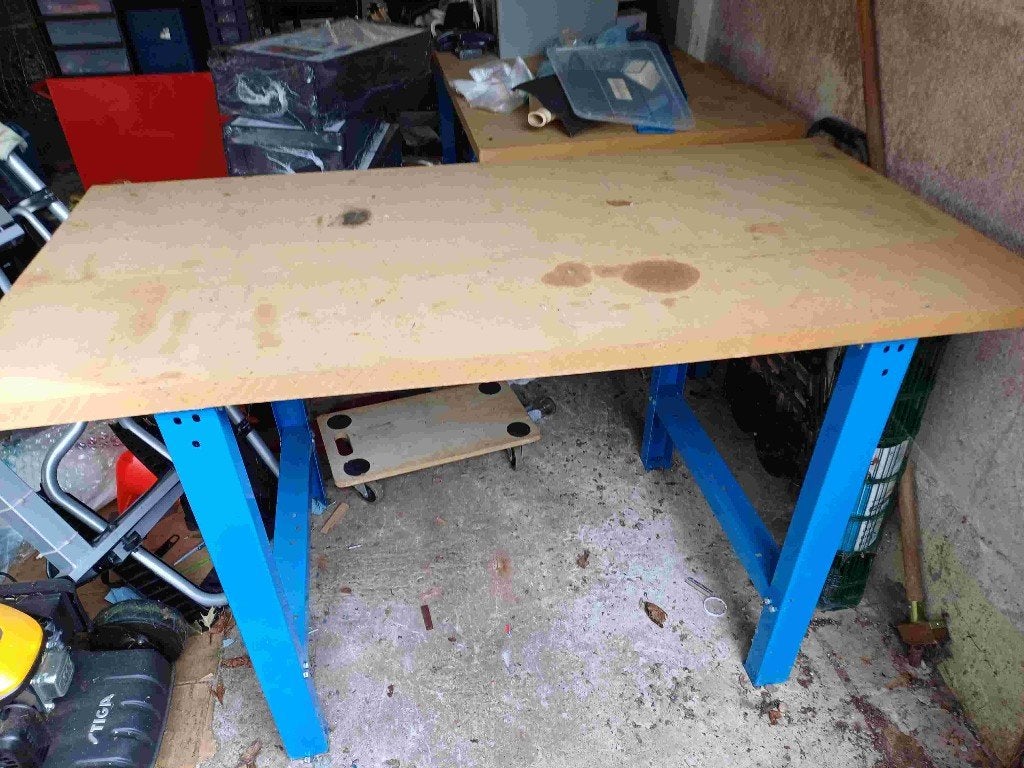 Werktafel, Ophalen, Gebruikt, 120 tot 170 cm