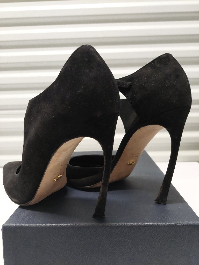 451C* Sergio ROSSI escarpins noirs luxe cuir (40), Sergio Rossi, Escarpins, Porté, Noir