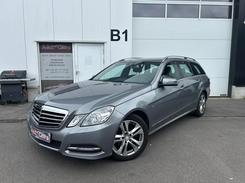 Mercedes E220CDI Avantgarde Automaat in perfecte staat, Auto's, Automaat, Euro 5, Zwart, Leder