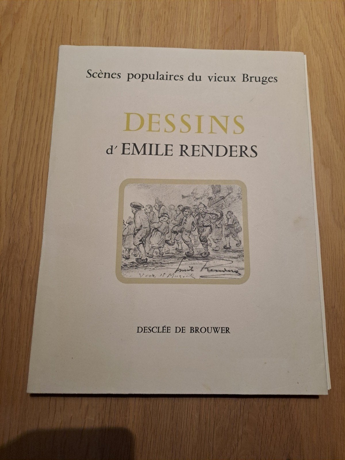 Carte artistique rare : Emile Renders - Scènes populaires du, Antiquités & Art, Enlèvement ou Envoi