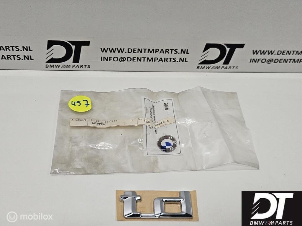 Embleem achter "TD" BMW E30 324td E28 524td 52101904965, Nieuw, Ophalen of Verzenden