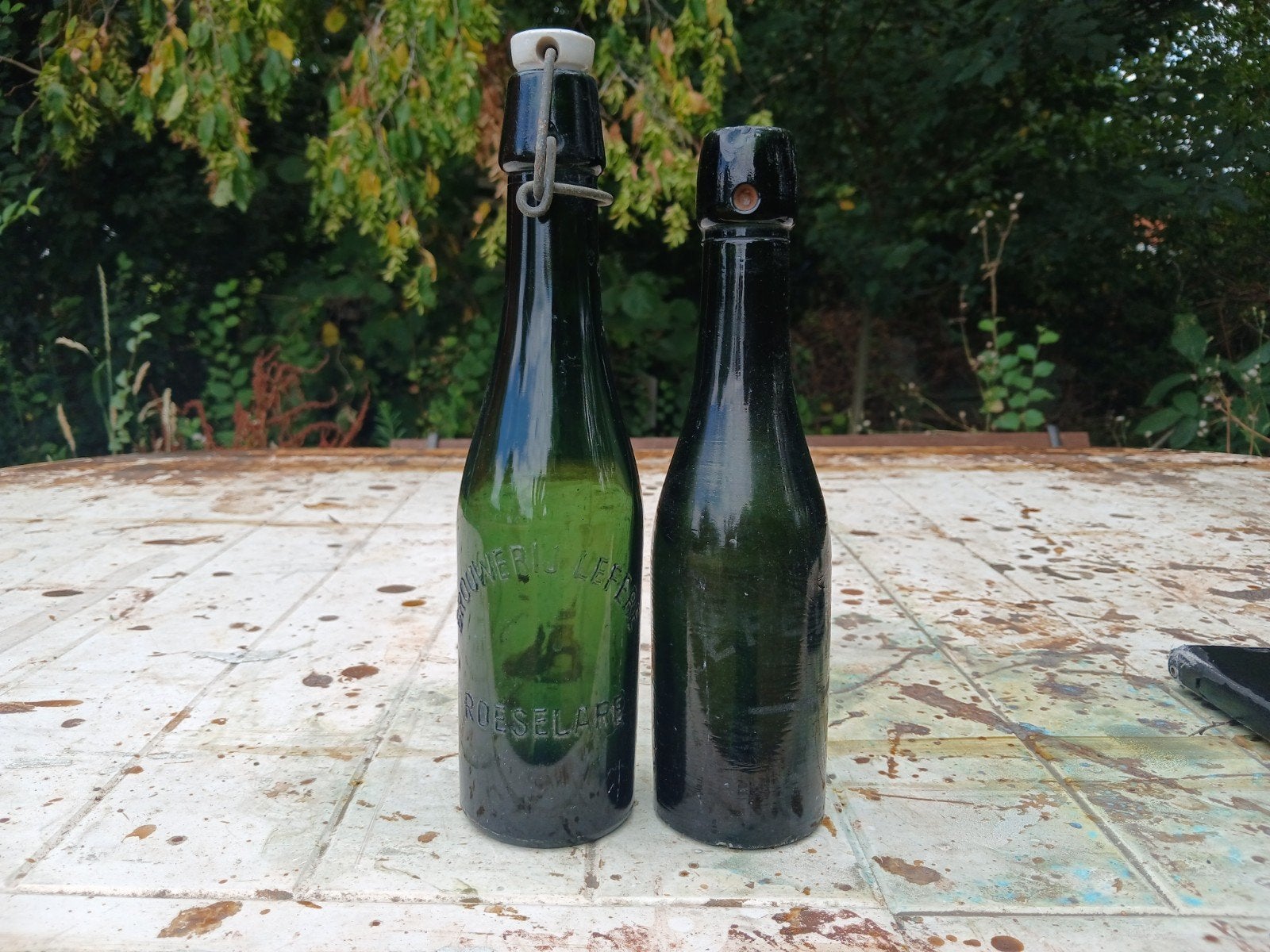 Oude bierfles brouwerij Lefere Sint Vincentius Roeselare, Ophalen of Verzenden