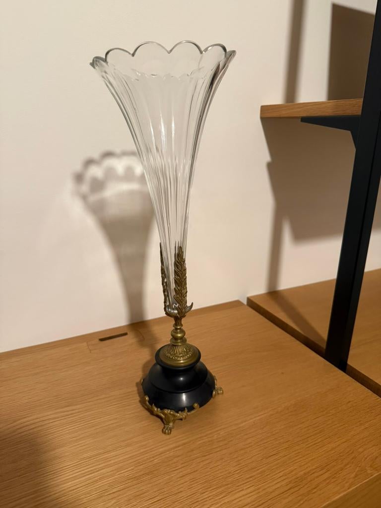 Un vase Solifleur ancien (style Napoléon II), Antiquités & Art, Antiquités | Verre & Cristal, Enlèvement ou Envoi