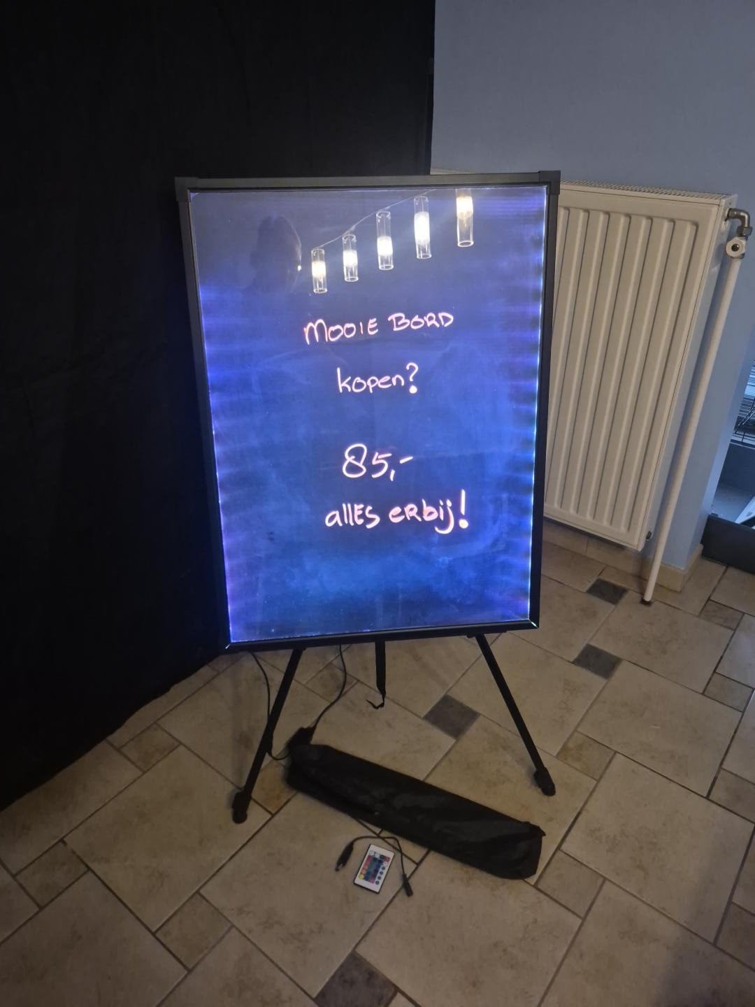 LED Fluorescent Schrijfbord, Ophalen, Gebruikt, Meerkleurig, Overige materialen
