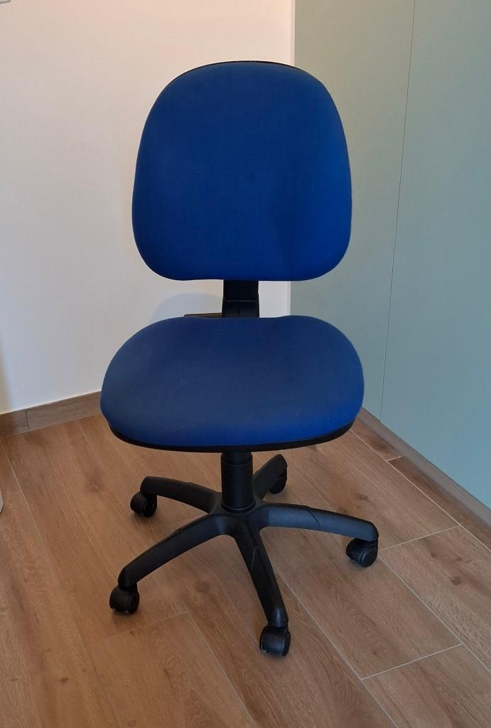 Bureaustoel blauw, Ophalen, Blauw, Bureaustoel