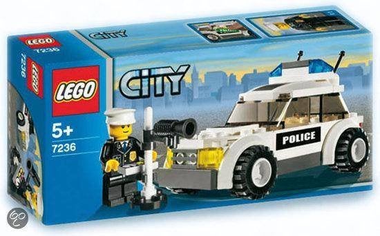 LEGO City 7236 Police Car MET DOOS TOP, Kinderen en Baby's, Speelgoed | Duplo en Lego, Zo goed als nieuw, Lego, Complete set, Compleet