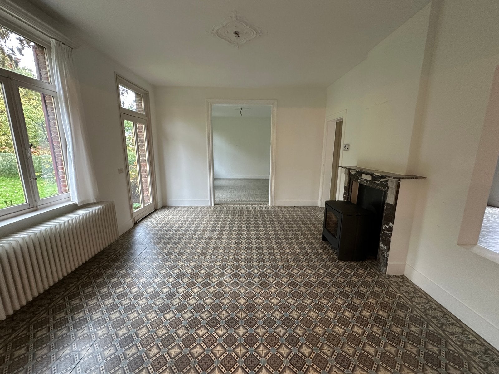 Oude tegelvloer