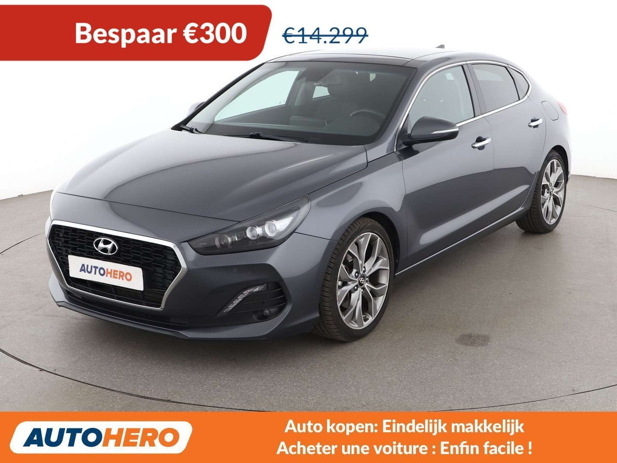Hyundai i30 1.4 T-GDI Executive (automatique), Autos, Hyundai, Cuir, Achat, 129 g/km, Noir
