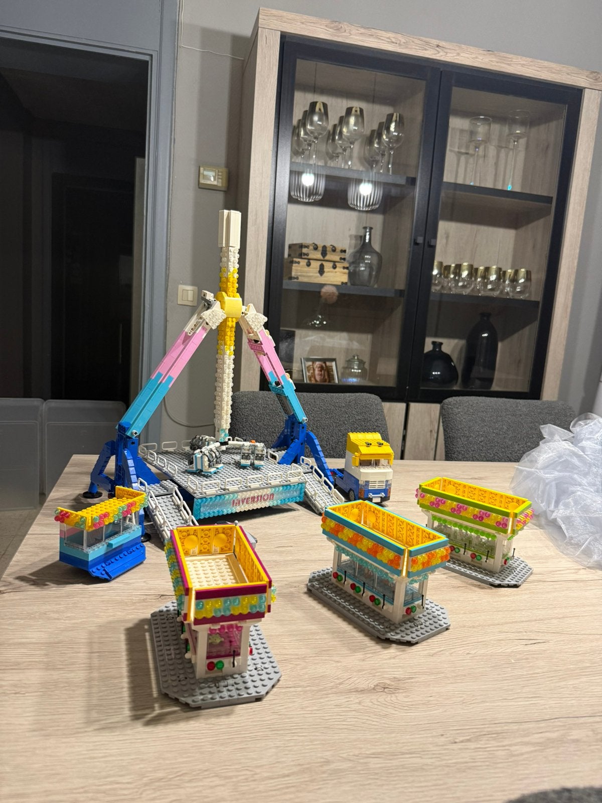 Différents manèges et stands en Lego de chez LETSGORIDES., Enlèvement, Complet, Lego