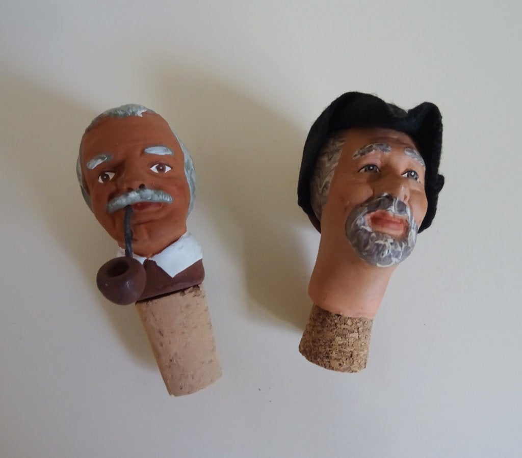Bouchons de bouteille, têtes de Santons de Provence, Collections, Enlèvement ou Envoi, Utilisé, Humain