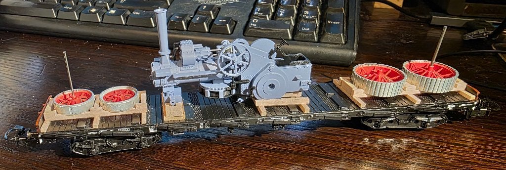 3465. H0 Märklin „Lokomobile” transportwagen., Ophalen of Verzenden, Nieuw, Wagon, Märklin