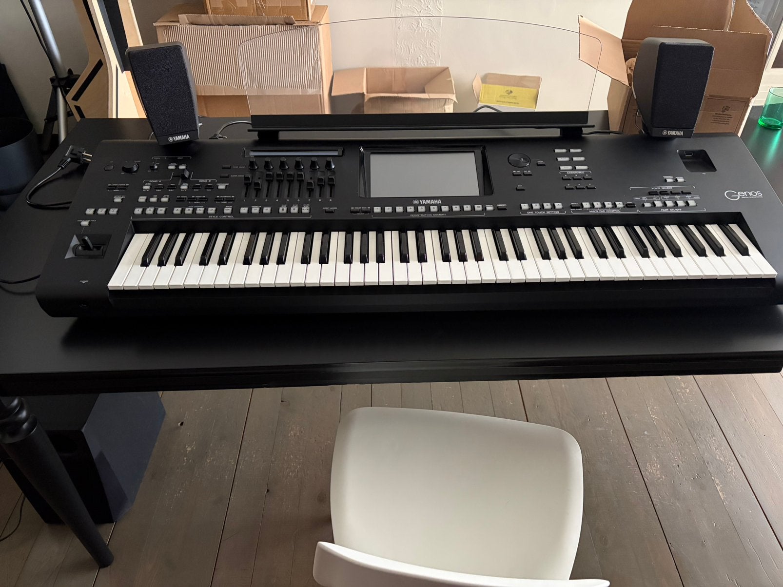 Yamaha Genos 1 keyboard inclusief Yamaha speakerset te koop, Muziek en Instrumenten, Ophalen, Zo goed als nieuw, Yamaha
