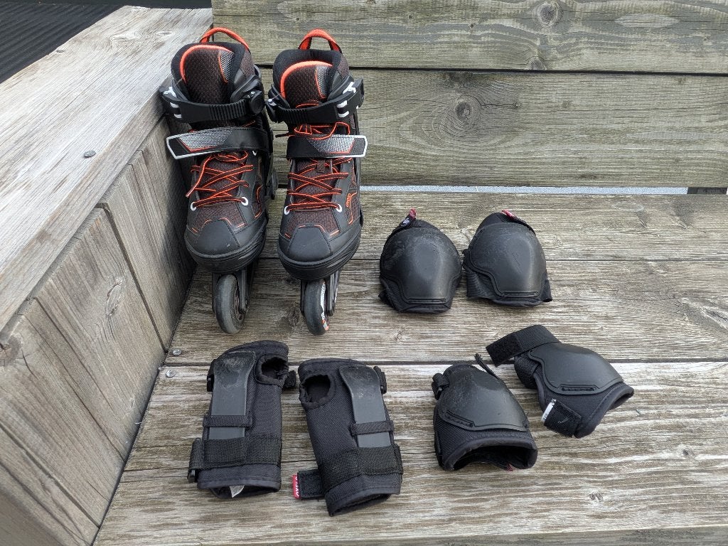 Inlineskates Oxelo, Sport en Fitness, Skeelers, Gebruikt, Inline skates 4 wielen, Ophalen, Overige merken
