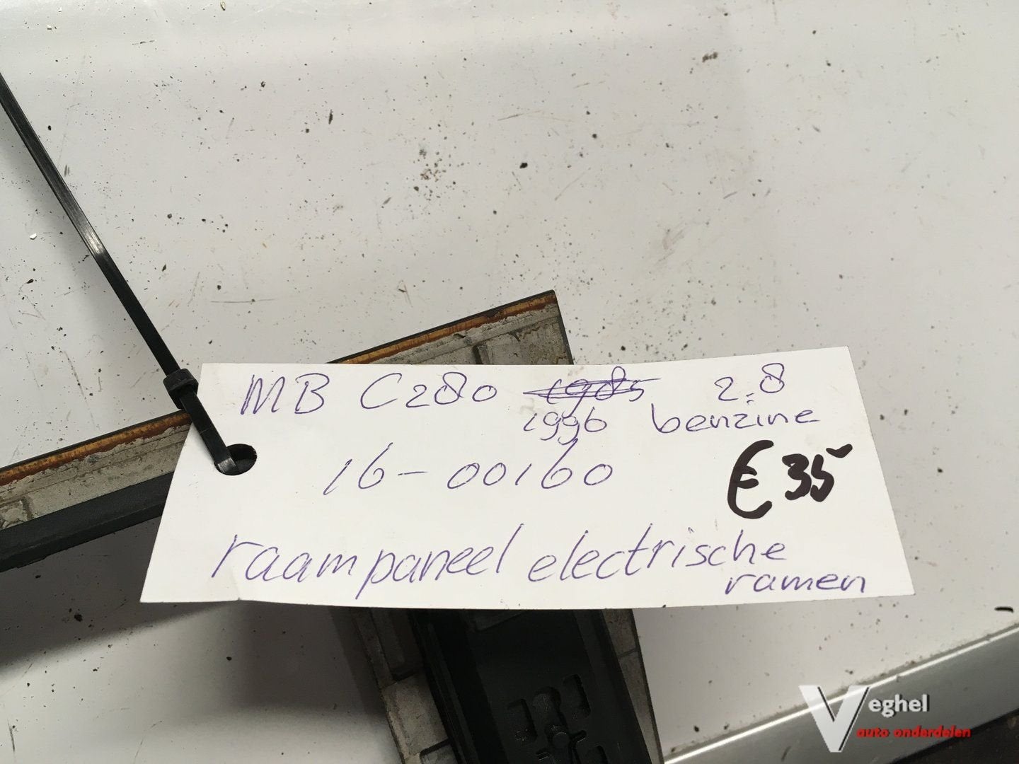 Mercedes C 280 1996  wagennr 1600160  schakelpaneel met Raam, Gebruikt, -, -, Ophalen of Verzenden