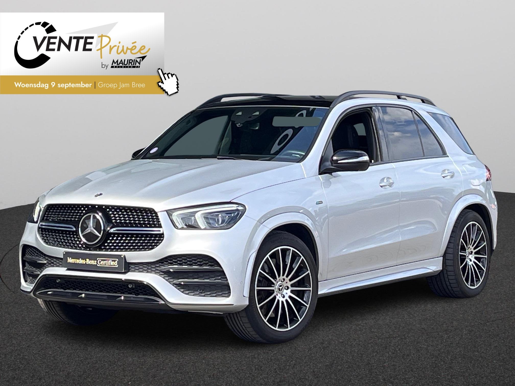 Mercedes-Benz GLE 350 de 4M/AMG/Pano/Trekh 3,5t, Auto's, Stof, 4 cilinders, Navigatiesysteem, GLE