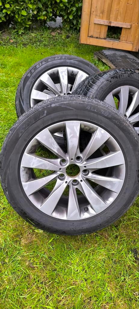 Jante 5x120 original bmw 17" pneus hiver, Ophalen, Winterbanden, Band(en)