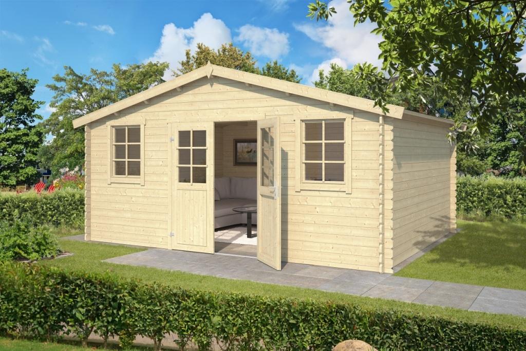 Blokhut Udo 480x300 Onbehandeld vuren, Verzenden, Nieuw